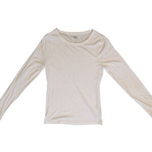GAP Women's Off-White Long Sleeve Tee